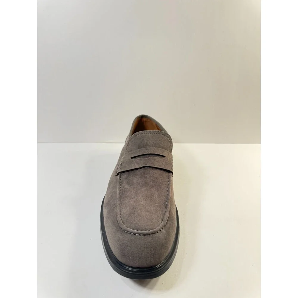 Men's Taupe Suede Penny Loafer Oxfords & Derbys